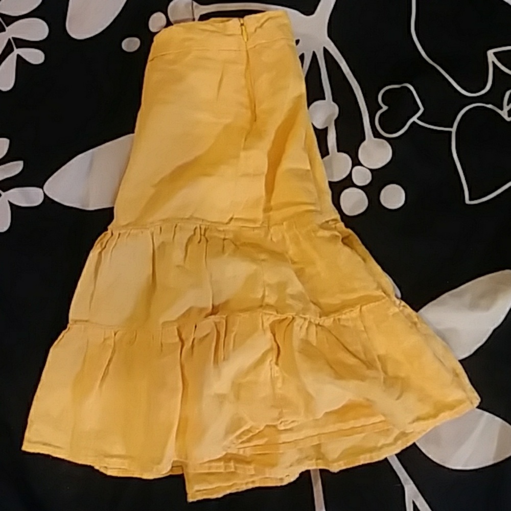 Womens GAP Peach Skirt Sz 2 Long At Above Knee Summer Thin Material B8